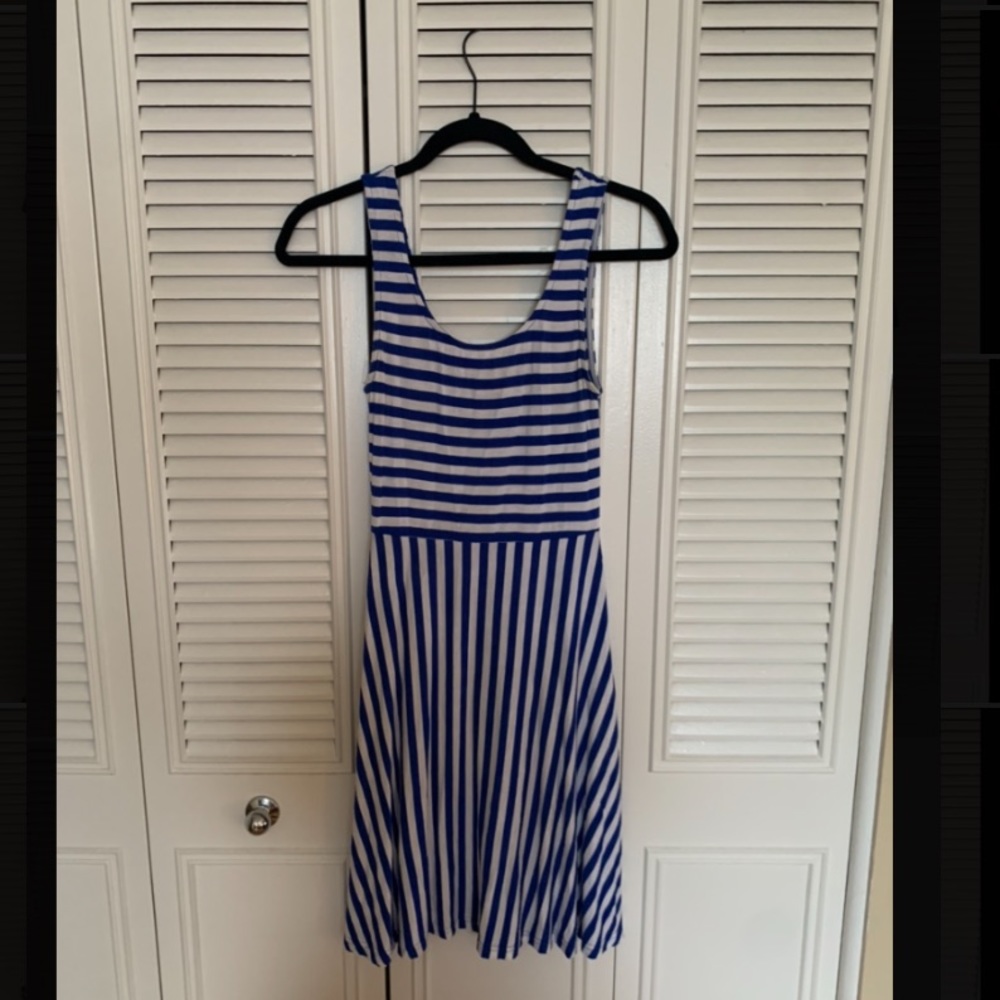 Blue/White Striped Sundress